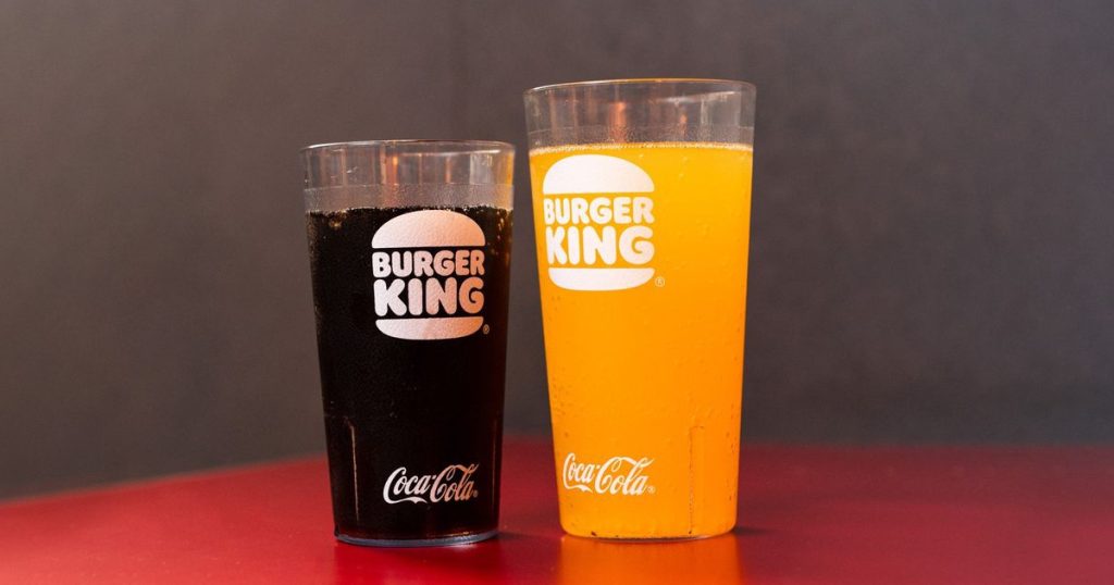 Burger King Drinks Menu Image