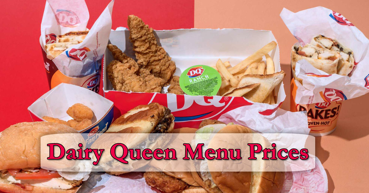 dairy queen menu prices image