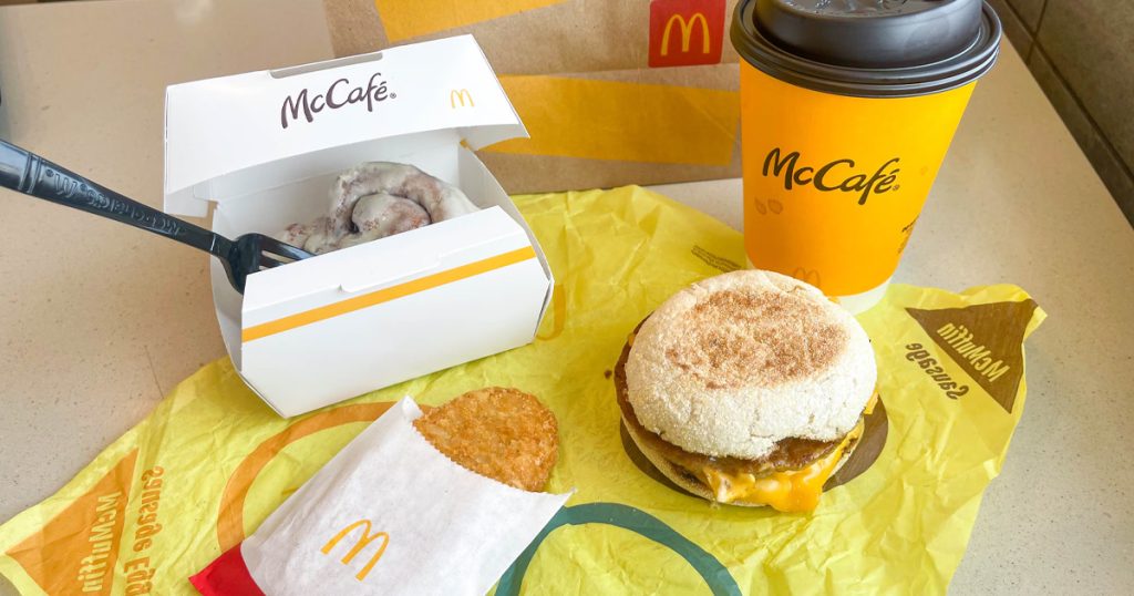 McDonald's Menu with Calories Image