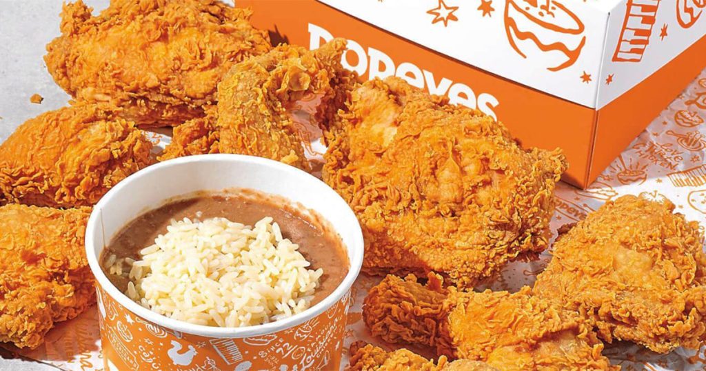 Popeyes family meal menu images
