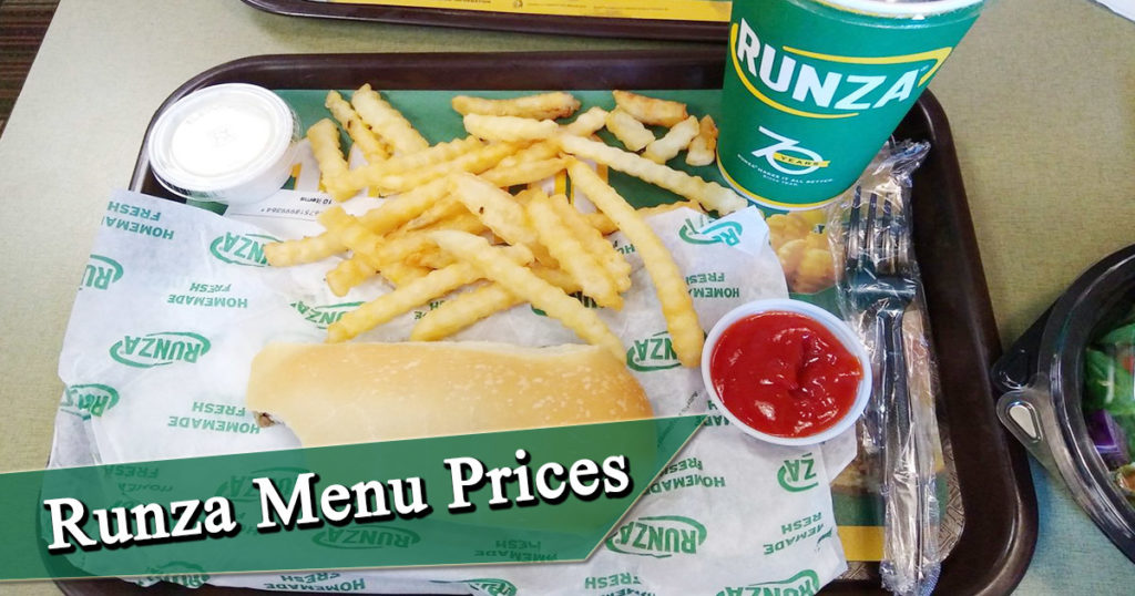Runza Menu Prices