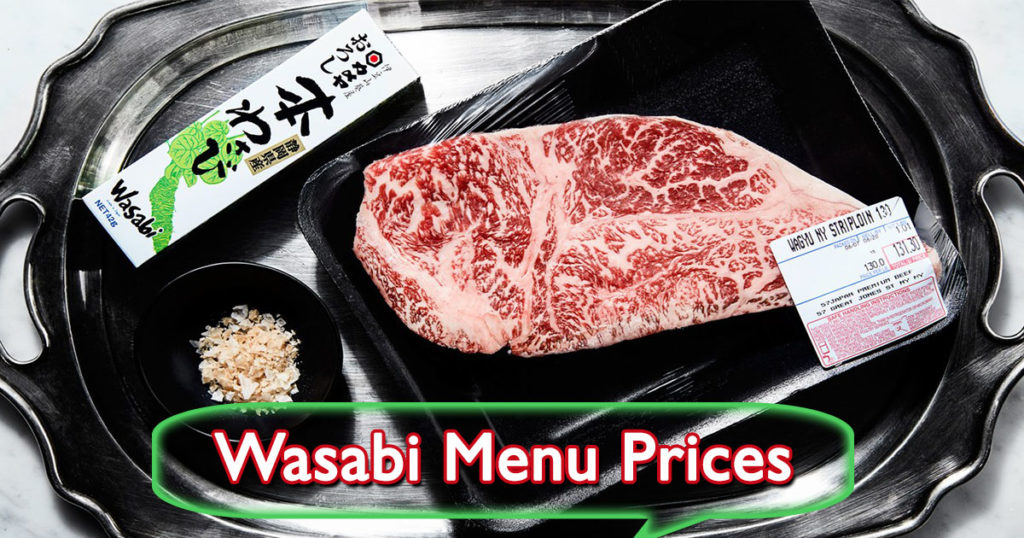 Wasabi Menu Prices